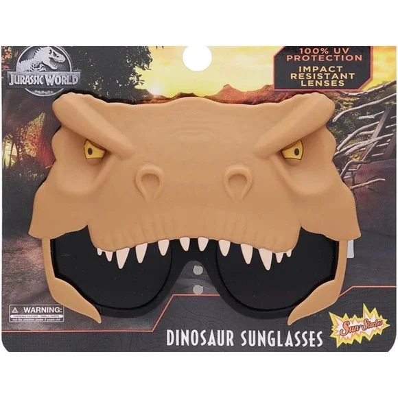 Sun-Staches Sunstaches SG3239 T-Rex Jurassic World Mask NWT‎