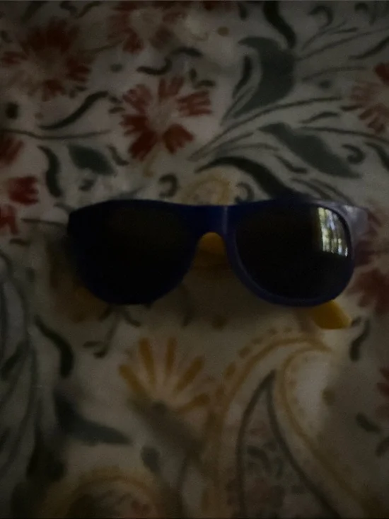 Blue and Yellow Sunglasses - Retro Kid Style