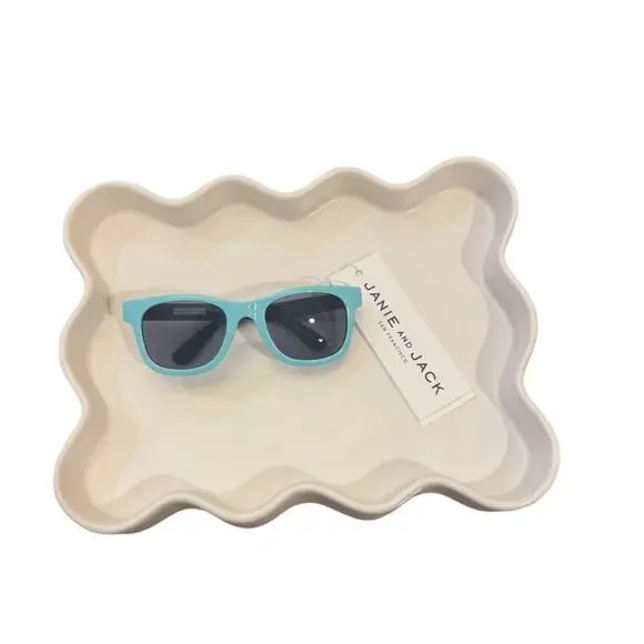 Janie and Jack Blue Two-tone Sunglasses - Teal 0-2Y