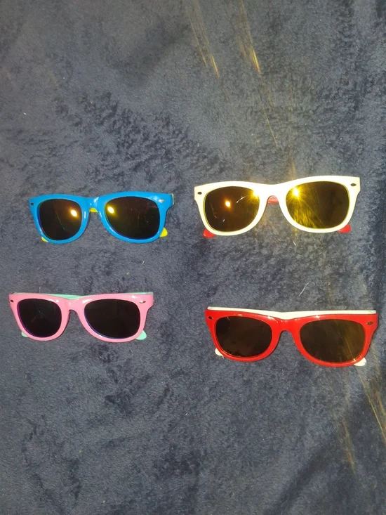 Kids Classic Wayfarer Sunglasses - Blue, White, Pink, Red