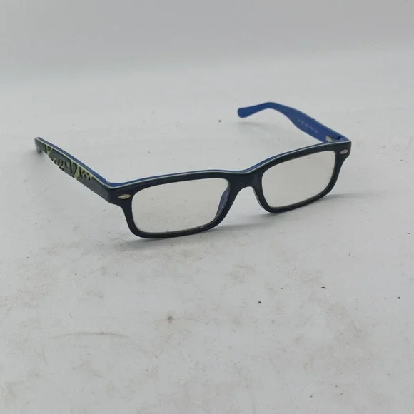 Ray-Ban RB1535 Jr 3600 Gray Blue Kids Rectangle Eyeglasses Frames Only 25