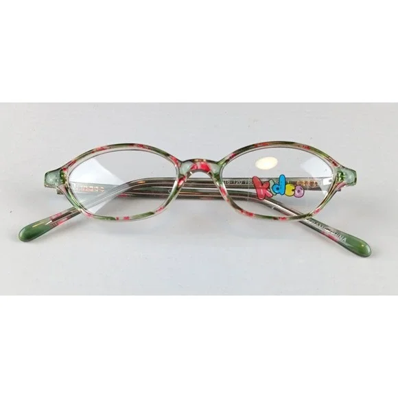 Kidco Holiday Floral Green Frame Eyeglasses Kids‎ Childrens Eyewear