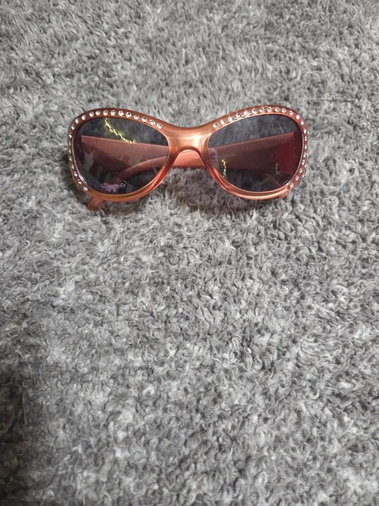 Disney Orange Kids Sunglasses with Rhinestone Trim