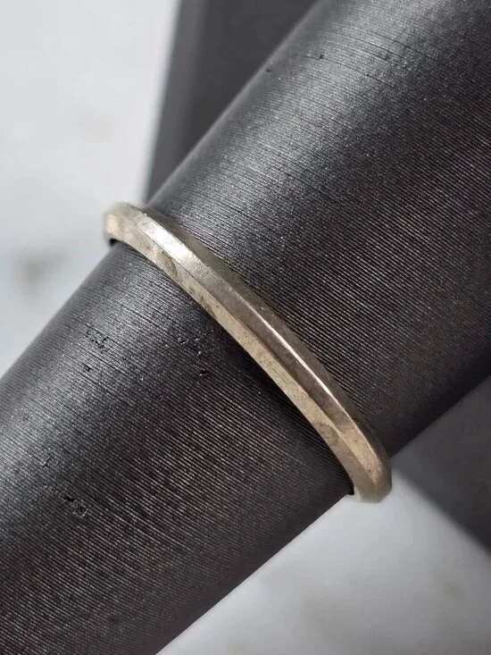 Womens Vintage Estate 835 Silver Modernist Deco Ring 1.6g E4133