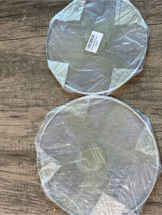 Silver Mesh Frying Pan Splatter Screen - Unbranded (Set of 2) 10” and 11”