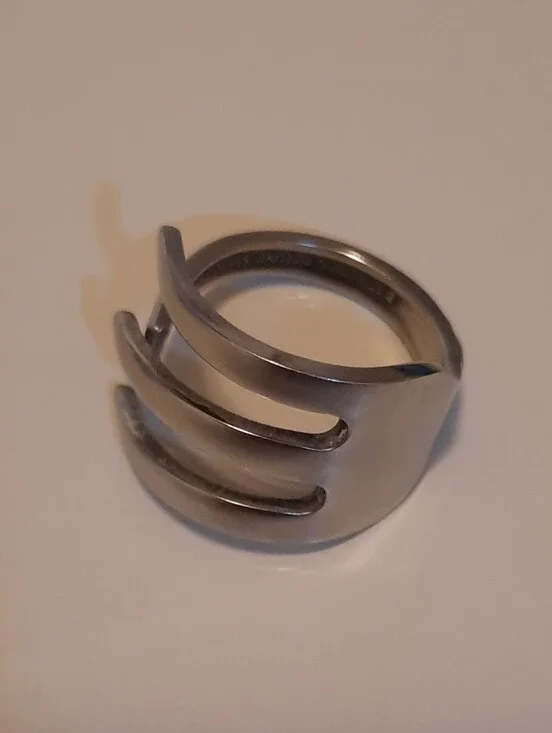 Stainless  Women's Statement Ring in Silver