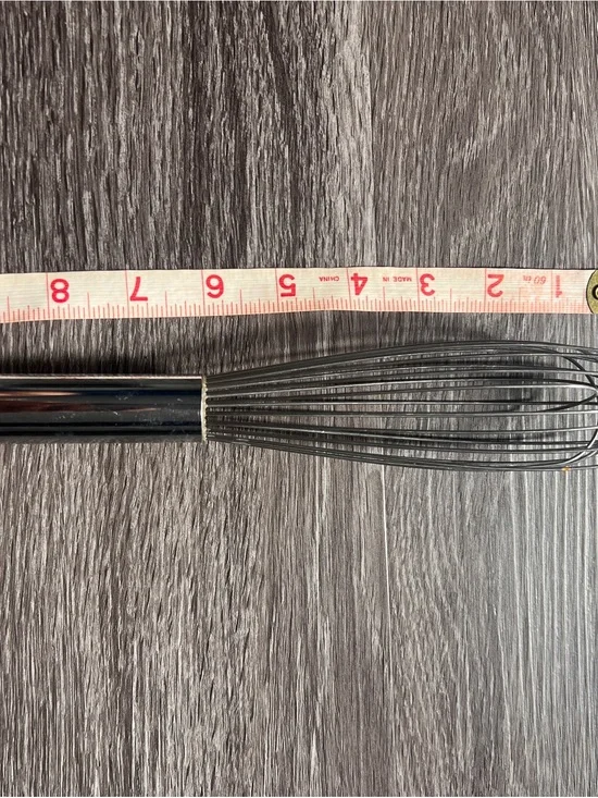 10” Stainless Steel Kitchen Whisk - Black Handle