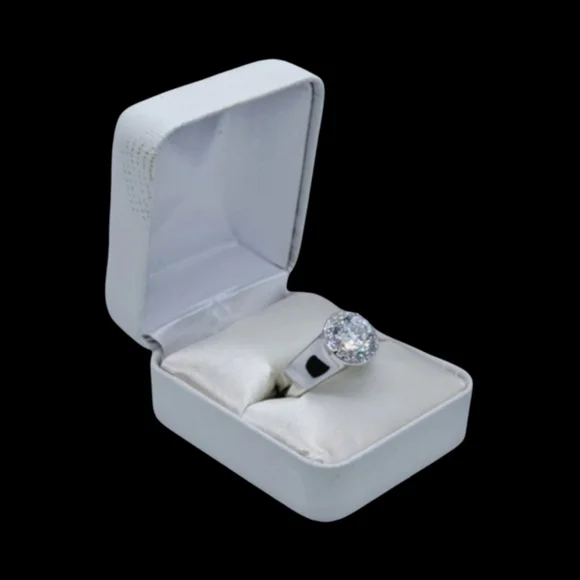 Sterling Silver CZ Ring. Stamped 