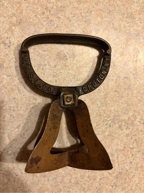 Antique 1893 N.R.S. & Co. Groton NY Cast Iron Food Chopper No. 40 Mincer