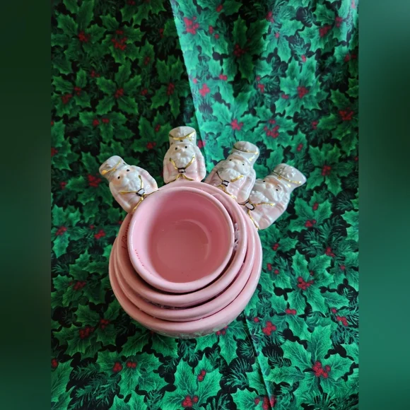 Christmas Nutcracker Measuring Cups Pink NWT