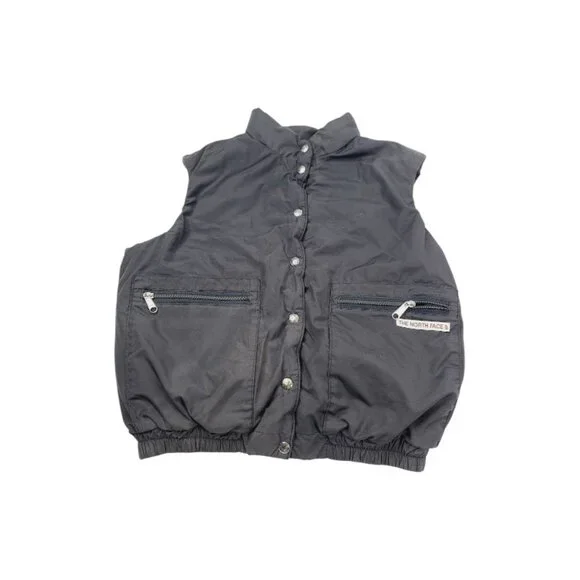 The North Face Men's‎ Black Sleeveless Dual Pocket Snap Fishing Puffer Vest Sz M