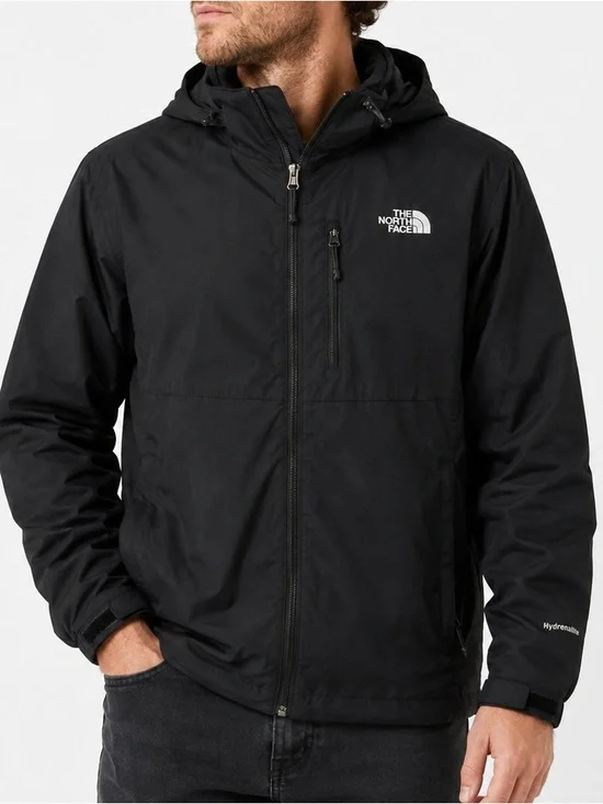 The North Face Men’s Medium HyVent Black Hooded Rain Jacket Windbreaker