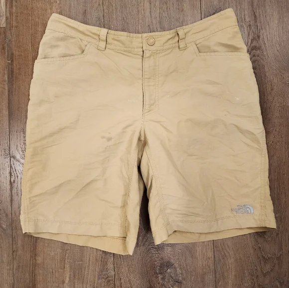 The North Face Tech Shorts Khaki Casual Tan Outdoors Men's size 32