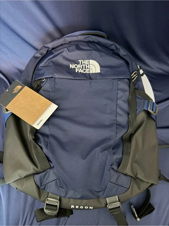 NWT The North Face Recon Everyday Laptop Backpack, Navy/Blk-NPF