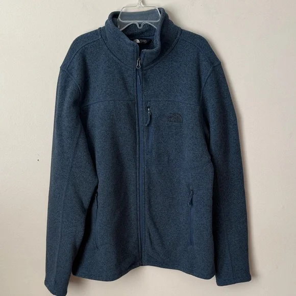 The North Face Men's Blue Gordon Lyons 1/4‎ Zip Fleece Lined Jacket Size Large