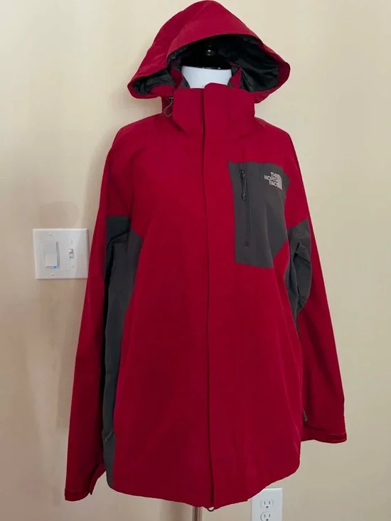 The North Face Dark Red Mens Hooded Jacket
