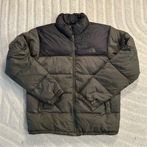 The North Face Nuptse Goose Down Green Puffer Jacket - Men’s M