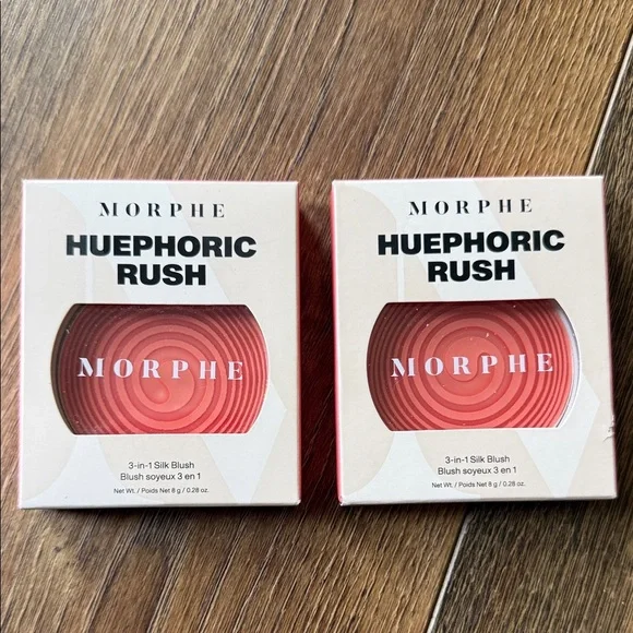 Morphe Huephoric Rush Silk Blush - 3 in 1 Silk Blush  (Pair)