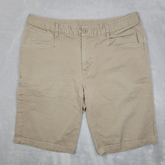 North Face Shorts Men 36 Cargo Performance Flex Khaki Chino Hiking Utility Large
