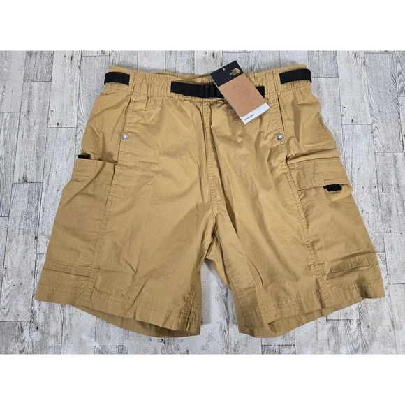 The North Face Mens Ripstop Cargo Shorts Antelope Tan NF0A7Q9S SMALL NWT