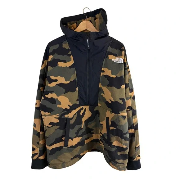 The North Face Men's Graphic Collection Pullover Mens Large Camo Hooded