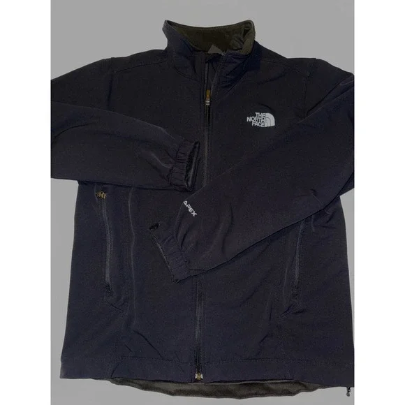 The North Face Mens Apex Softshell Jacket Black‎ Full Zip Mock Neck Size M