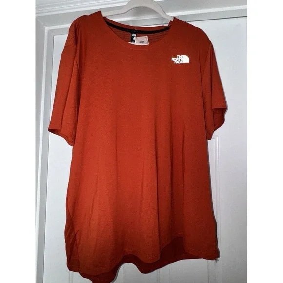 The North Face Sunriser‎ Short Sleeve Orange Rust Tee XL NWT