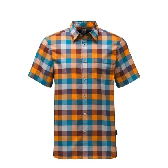 MEN'S SALE The‎ North Face Short Sleeve Road Trip Shirt Sequoia Red  XL
