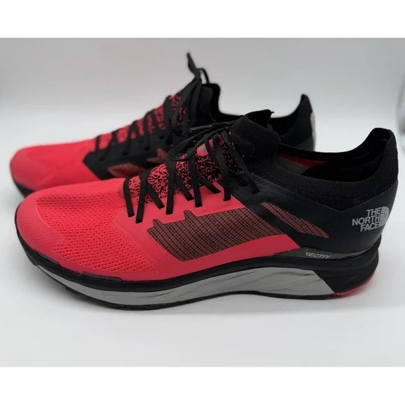 The North Face Shoes Mens Sz 13 Coral‎ Black Flight Vectiv Trail Running