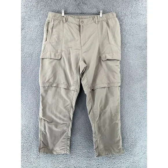 North Face Pants‎ Mens XXL TTG (38x28 Actual) Beige Convertible Nylon Hiking