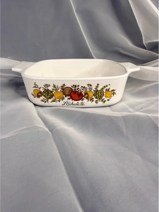 Corning Ware Spice of Life L’Echalote A-1-B 1 Qt Casserole Dish 1970s