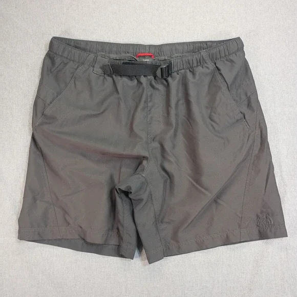 TNorth Face Hiking Shorts Mens XL Gray Belted Technical Gorpcore Fishing Outdoor