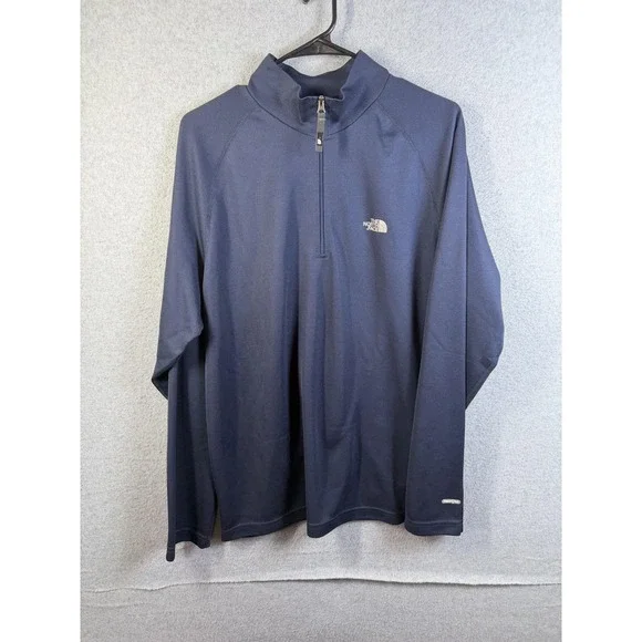 The North Face Pullover Mens Large Blue Flight Series VaporWick 1/4 Zip Athletic