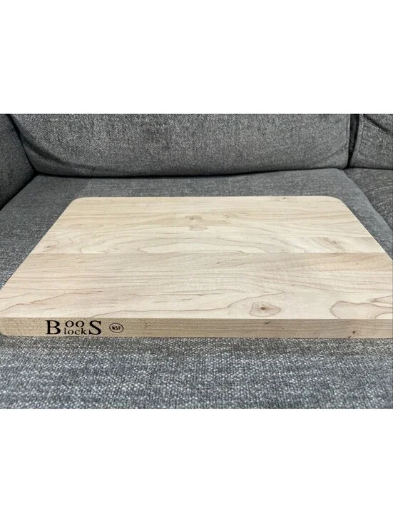 NEW Boos Block Maple Wood Cutting Board  Gourmet Preserves Knife Edge 16x10