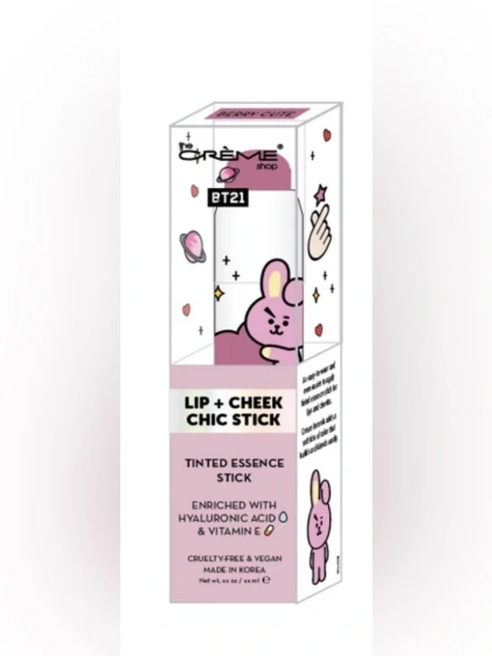 The Crème Shop BERRY CUTE BT21 x The Crème Shop Lip + Cheek Chic Stick - Pink