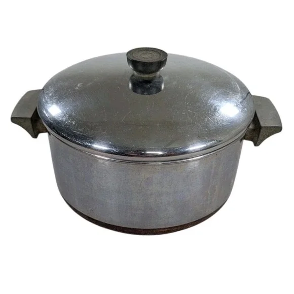 Revere Ware Copper Clad 4.5 Qt Stockpot Dutch Oven with Lid Vintage USA