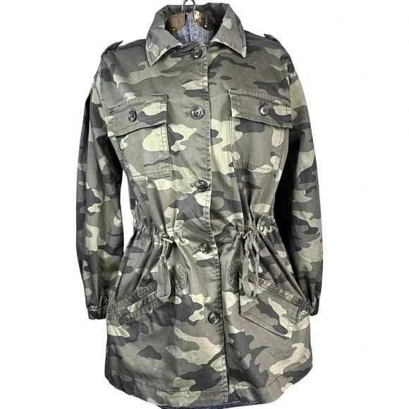 Banana Republic Camouflage Oversized Field Jacket Women's Size S New No Tags‎