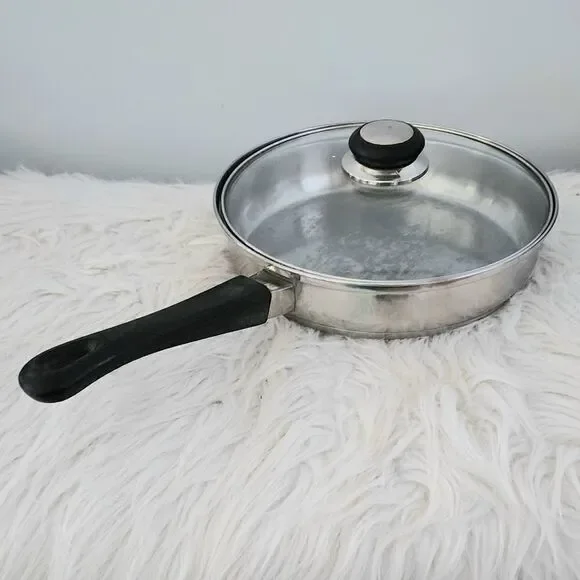 Tramontina 8.5 inch frying pan with glass lid