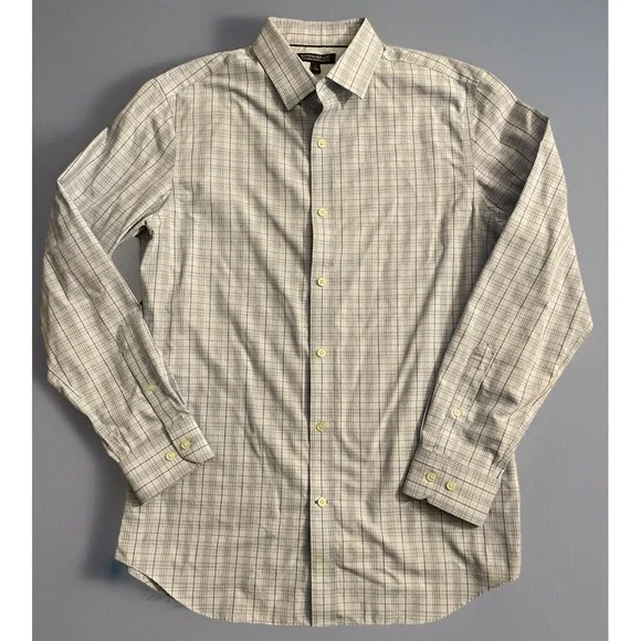 Banana Republic Long Sleeve Button Up Shirt Multi Color Plaid Slim Large JBHS