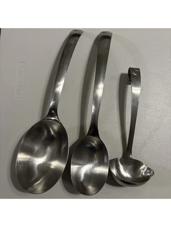 Weight Watchers Easy Measure Portion Control 3 Serving Spoons Stainless Steel