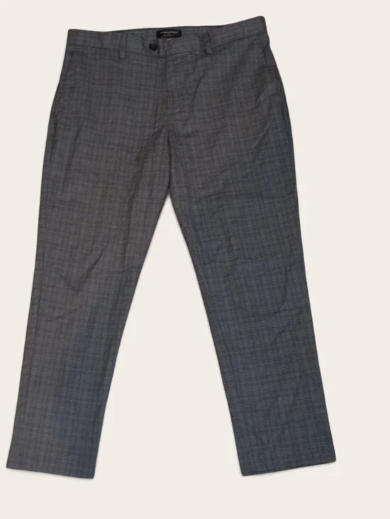Banana Republic Gray Plaid Dress Pants
