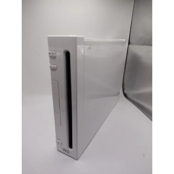 Nintendo Wii RVL-001 Console And Cables Tested Works missing cover GameCube
