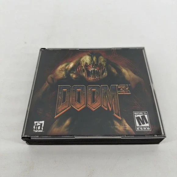 Doom 3 PC Game 2004 id Software Activision First Person Shooter FPS Complete M