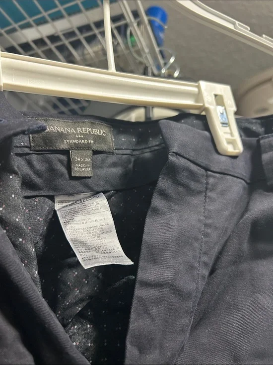 Banana Republic Men's Navy Chinos Slim Fit