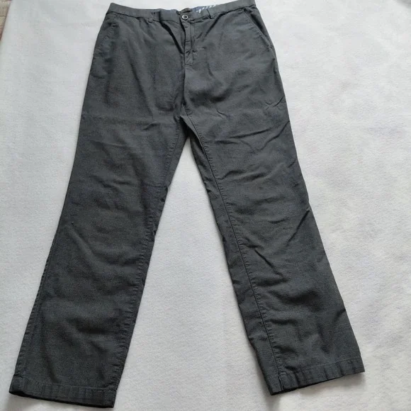 Banana Republic Kentfield Pant Gray 36x34 Cotton Chinos