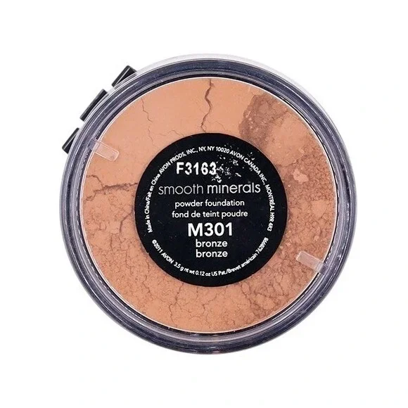 Avon - Smooth Minerals Powder Foundation - Bronze -‎ .12 oz / 3.5 g - NOS