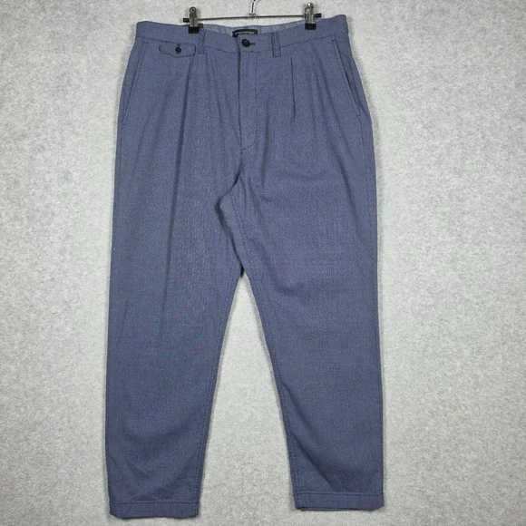 Banana Republic Pants Mens Size 35x32 Relaxed Tapered Fit Ankle Length Knit NEW