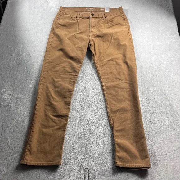 Banana Republic Travel Jeans Mens 36x32 Slim Fit Brown Earth Tone 5-Pocket Pants