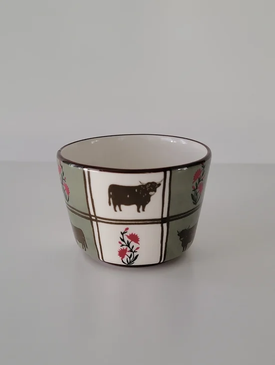 Anthropologie Millie Cow Berry Basket NWOT