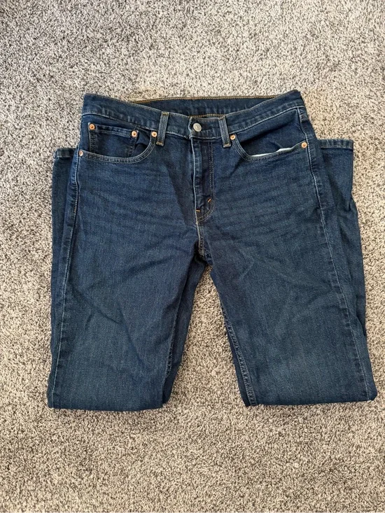 Men's Levi Strauss and Co. 514 Straight Blue Jeans Size W 32 L 32
